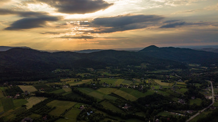 Fototapeta premium Beskid Wyspowy, southern Poland
