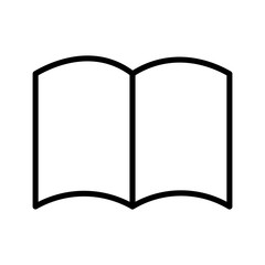 Book Icon linear style on a transparent background