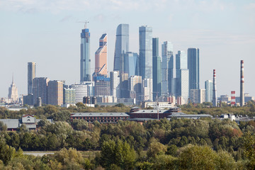 view of moscow city