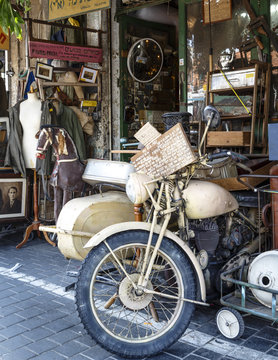 Detail at a shop in the flea market, Jaffa, Israel...