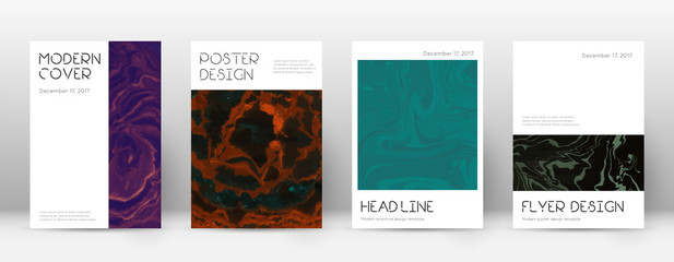 Abstract cover. Modern design template. Suminagashi marble minimal poster. Modern trendy abstract co