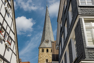 Kirche / Kirchplatz / Kirchturmuhr / Altstadt Hattingen