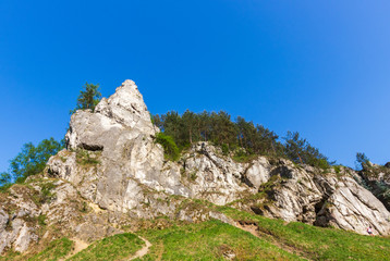 rocks in the Kobylanska valley in the Krakow-Czestochowa Upland