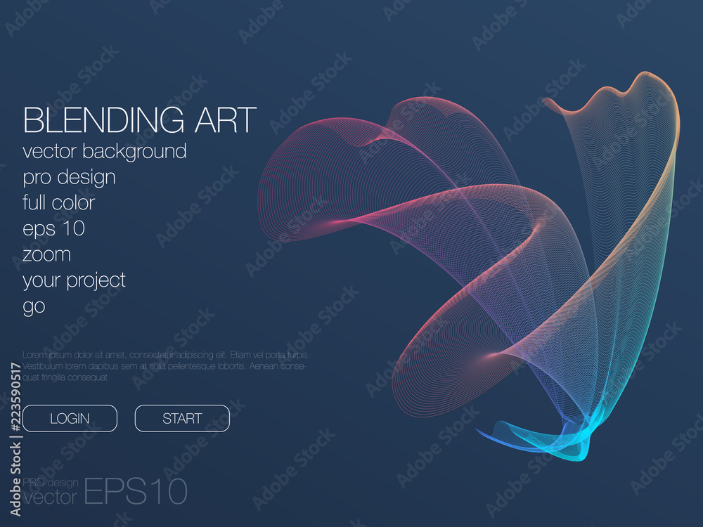 Wall mural futuristic user interface. ui technology background vector