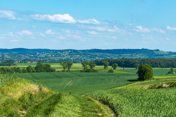 Fototapeta na wymiar arable fields, south of Poland
