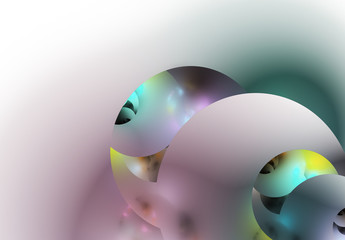 Abstract color dynamic background with lighting effect. Fractal art