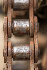 vintage rusty chain