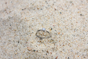 Ring on sand