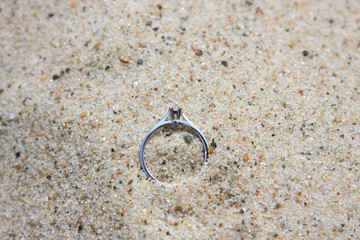 Ring on sand