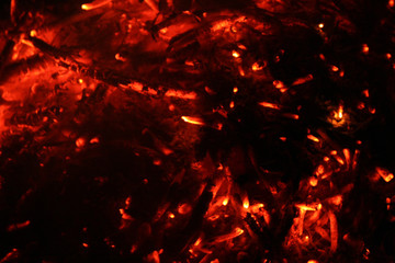 The heat of a bonfire