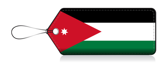Jordanian flag label, Made in Jordan © VectorPart