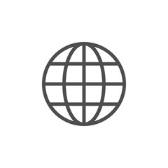Globe line icon