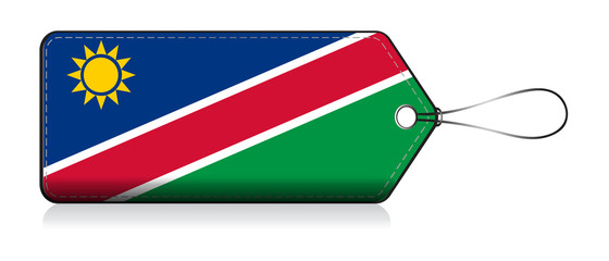Namibian emoji flag, Label of  Product made in Namibia © VectorPart