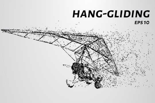 Hang-gliding of the particles.