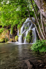 Fototapeta na wymiar Waterfall on the Plitvice Lakes