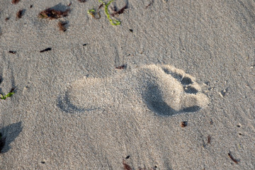 Fußabdruck im Sand2
