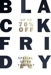 Black Friday sale inscription design template. Black Friday banner. Special offer. Vector illustration EPS10