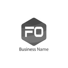 Initial Letter FO Logo Template Design