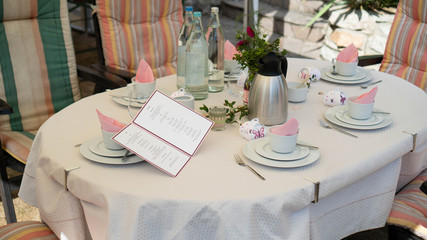 Table Setting Food Celebration Party Concept
