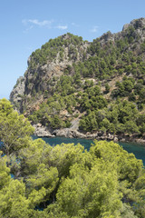 Fototapeta na wymiar Cala Tuent, north coast of Mallorca