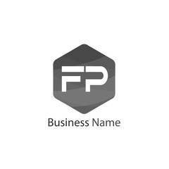 Obraz premium Initial Letter FP Logo Template Design