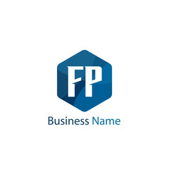 Initial Letter FP Logo Template Design
