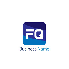 Initial Letter FQ Logo Template Design