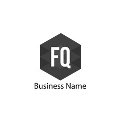Initial Letter FQ Logo Template Design