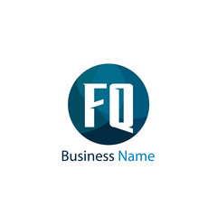 Initial Letter FQ Logo Template Design