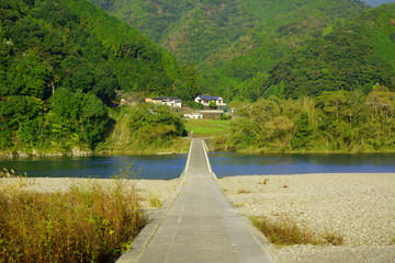 Fototapeta premium [高知県]高瀬沈下橋