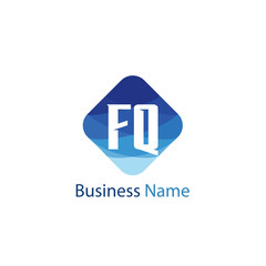 Initial Letter FQ Logo Template Design