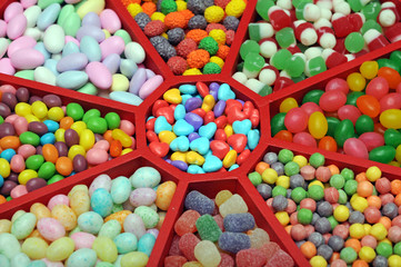 variety of candy for Valentine Day