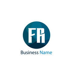 Initial Letter FR Logo Template Design