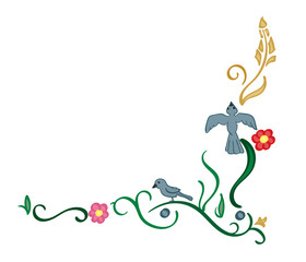 Spring Theme Border - Flight and Growth