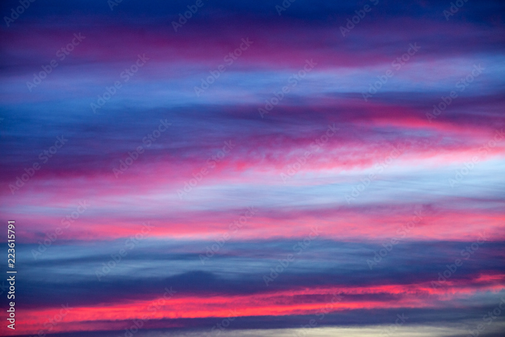 Poster Allassac (Corrèze - France) - Coucher de soleil