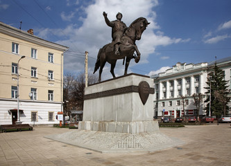 Naklejka premium Monument to Mikhail of Tver in Tver. Russia