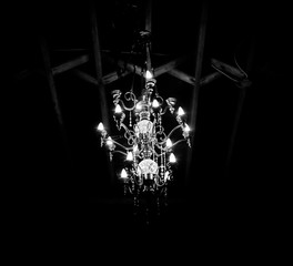 Chandlier  Black White