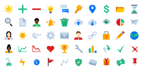 Colorful Illustrated Icons