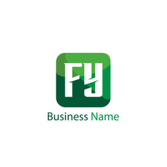 Initial Letter FY Logo Template Design
