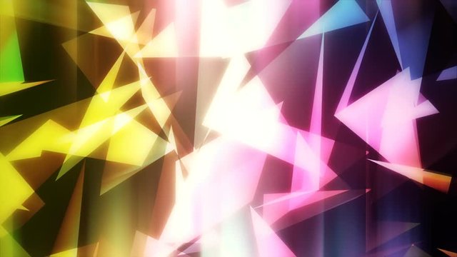 Polygonal Colored Motion Figures Triangles Abstract Background