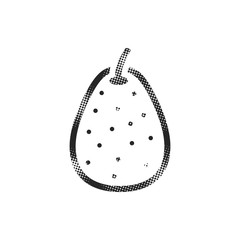 Halftone Icon - Pear