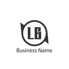 Initial Letter LB Logo Template Design