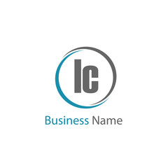 Initial Letter LC Logo Template Design