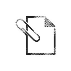 Halftone Icon - Attachment file