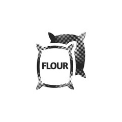 Halftone Icon - Flour sack