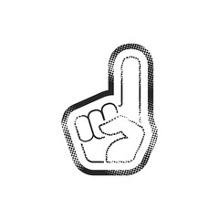 Halftone Icon - Foam glove
