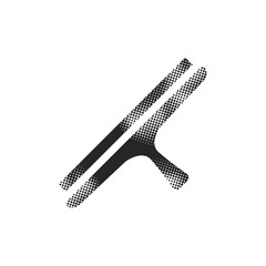 Obraz premium Halftone Icon - Glass scraper