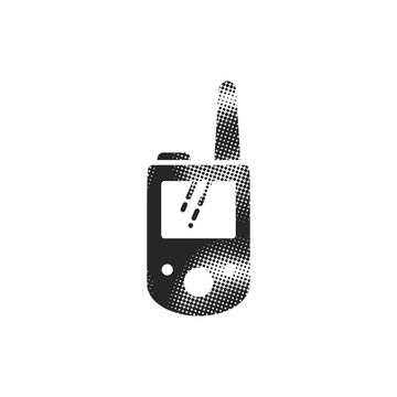 Halftone Icon - Handie talkie