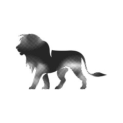 Halftone Icon - Lion