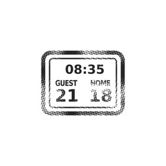 Halftone Icon - Score board